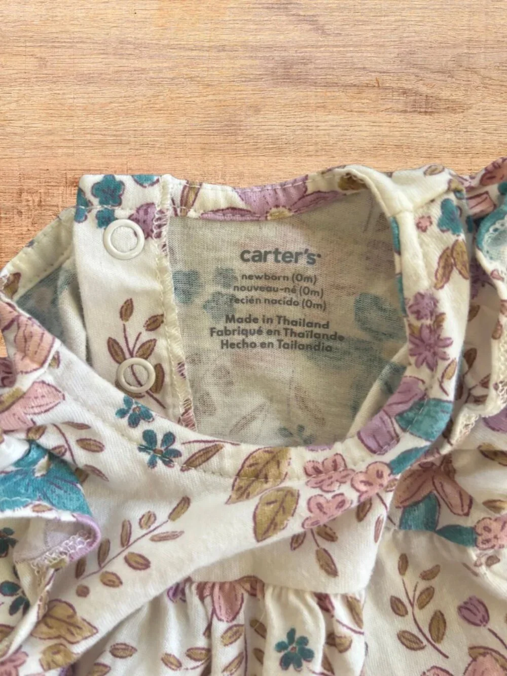 Newborn Carter's Romper Bundle 2 Pack Floral & Lemon Bubble Rompers